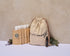 Pure Earth sample bag natural skincare and haircare set Australia linen bag with shampoo conditioner body wash body lotion hair treatment and vitamin C serum