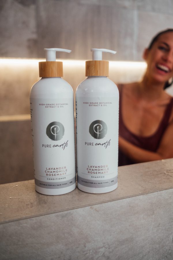 Natural Shampoo and Conditioner with Lavender, Chamomile and Rosemary