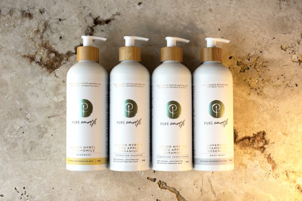Pure Earth Eco Bundle with Shampoo, Conditioner, Body Wash and Hand Wash natural, gentle, plastic-free